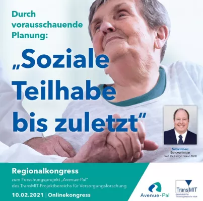 Bild: Regionalkongress 2021 im digitalen Format: „Vorausschauende Planung – Soziale Teilhabe bis zuletzt“