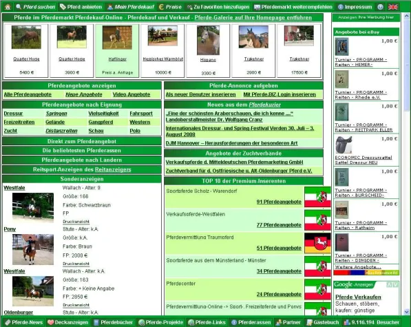 Bild: Pferdekauf damals und heute