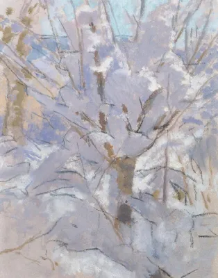 "EISZEIT - Bilder vom Winter". Usedomer Inselmalerin Sabine Curio stellt im Herrenhaus Libnow aus Bild: "EISZEIT - Bilder vom Winter". Usedomer Inselmalerin Sabine Curio stellt im Herrenhaus Libnow aus