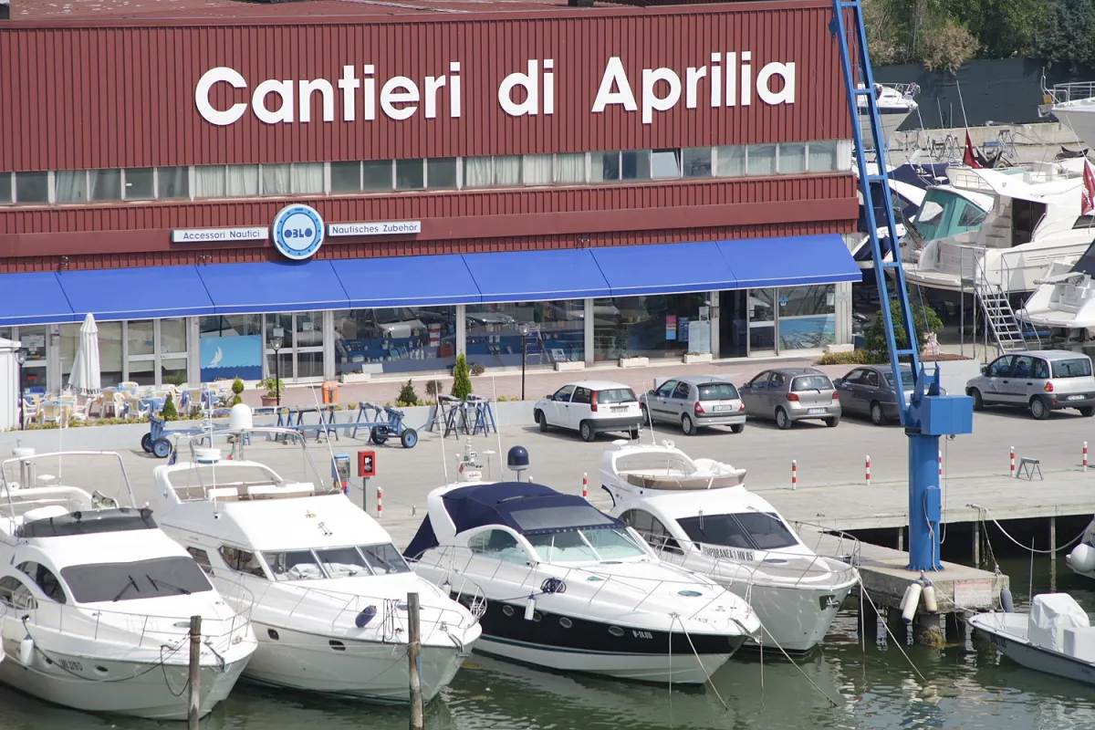 Cantieri di Aprilia - traditioneller Schauplatz der Gebrauchtbootmesse NAUTILIA (© (c) Cantieri di Aprilia)