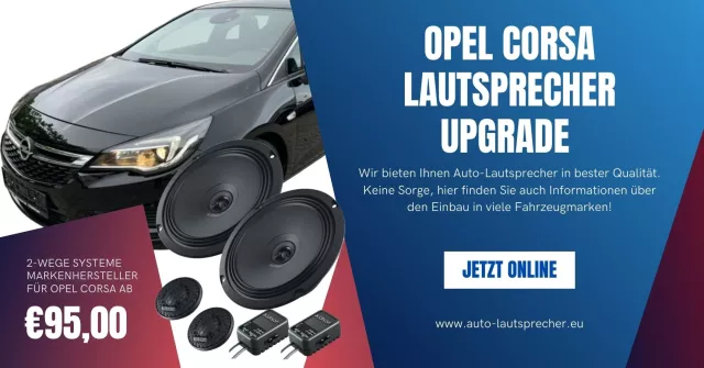 Bild: Opel Corsa Lautsprecher Upgrade von auto-lautsprecher.eu