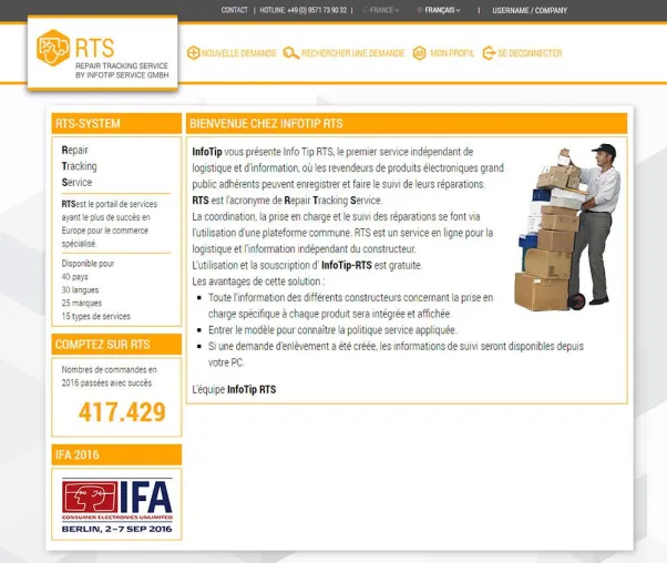 Repair Tracking Service startet in Frankreich Bild: Repair Tracking Service startet in Frankreich