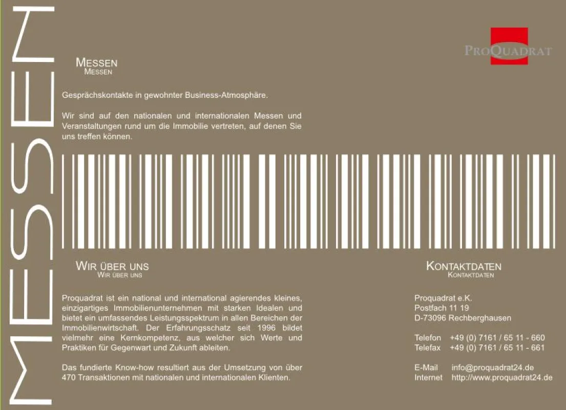 Proquadrat EXPO REAL 2011
