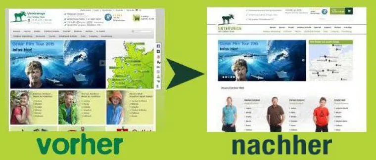 Bild: Neues Einkaufserlebnis bei unterwegs.biz