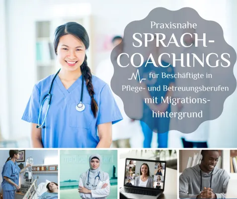 Bild: F + U setzt Modellprojekt "Sprachcoachings für Pflegeberufe" für Menschen mit Migrationshintergrund um