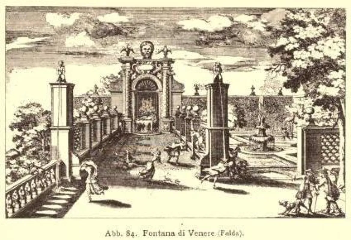 Fontana di Venere - Stich von Falda aus: Der Garten, Neuauflage 2015