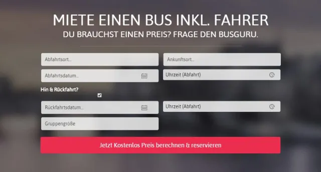 Bild: Kostenlose Preiseinsicht für Gruppen die Reisebusse mieten möchten