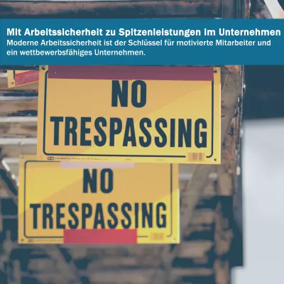 Bild: Arbeitssicherheit ist ein lästiges Übel!