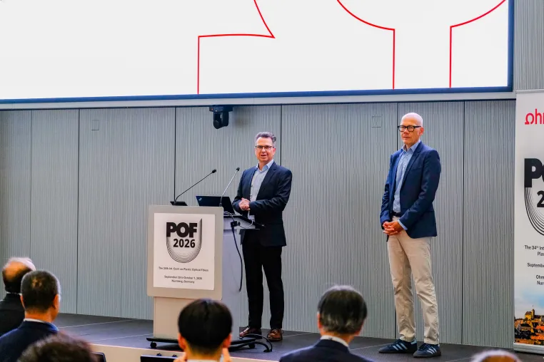 Internationale POF-Fachwelt zu Gast an der Ohm Bild: Internationale POF-Fachwelt zu Gast an der Ohm