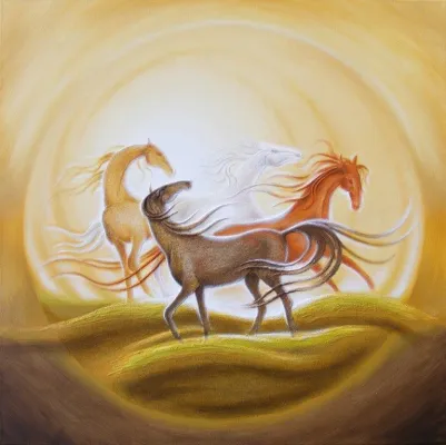 Ausstellung ERWACHEN - Sandmalerei Bild: Ausstellung ERWACHEN - Sandmalerei