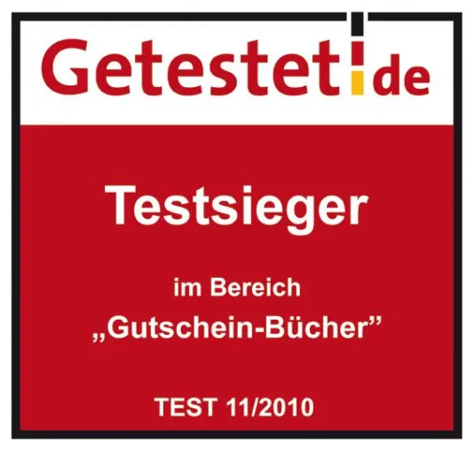 Gutscheinbuch.de ist Testsieger Bild: Gutscheinbuch.de ist Testsieger