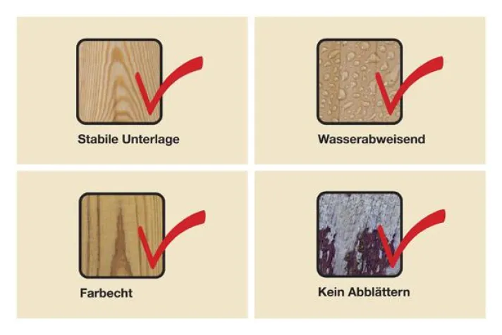 Bild: Auf die Zeichen für gesundes Holz achten