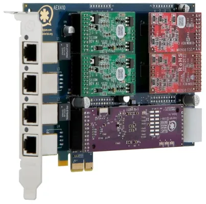 beroNet GmbH stellt neue PCI-Express Karte "AEX410" von Digium Inc. vor Bild: beroNet GmbH stellt neue PCI-Express Karte "AEX410" von Digium Inc. vor