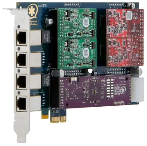 Bild: beroNet GmbH stellt neue PCI-Express Karte "AEX410" von Digium Inc. vor