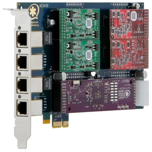 Bild: beroNet GmbH stellt neue PCI-Express Karte "AEX410" von Digium Inc. vor