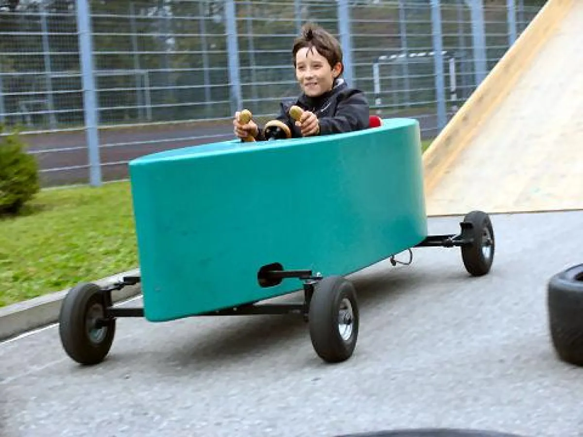 Spaß auf der Seifenkisten-Piste beim BBW Open.