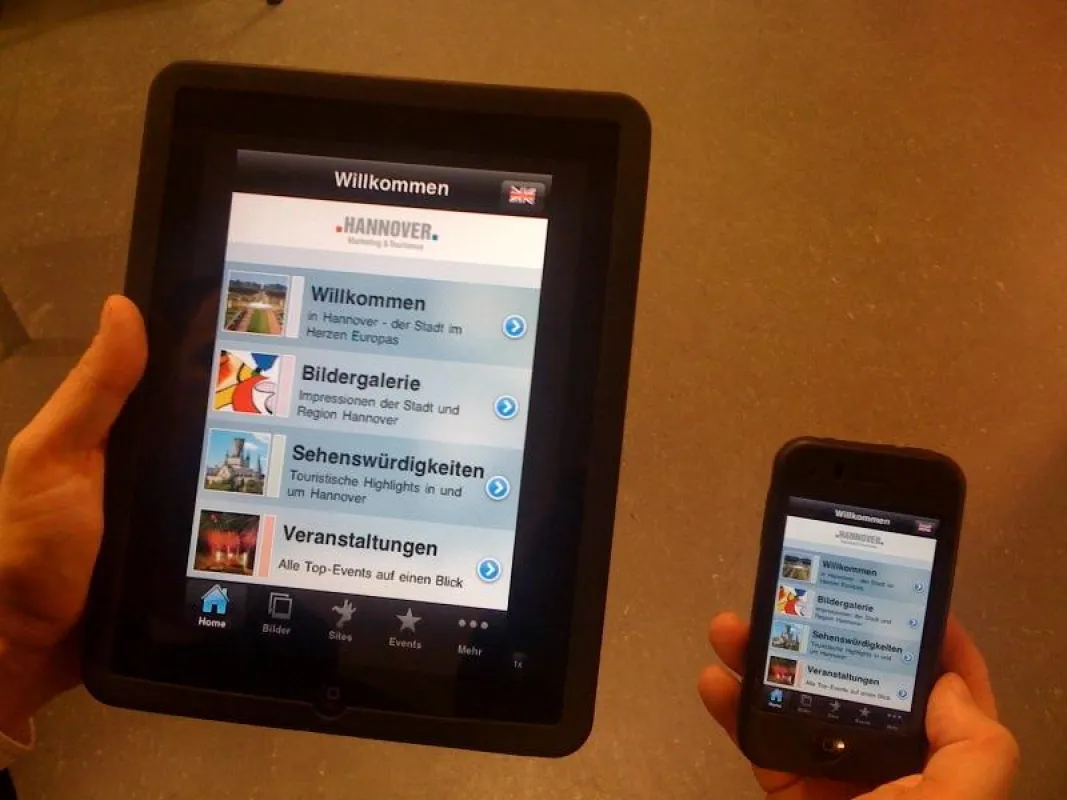 In Kürze sind umfangreiche Informationen rund um Hannover nicht nur für das iPhone sondern auch für das iPad verfügbar.