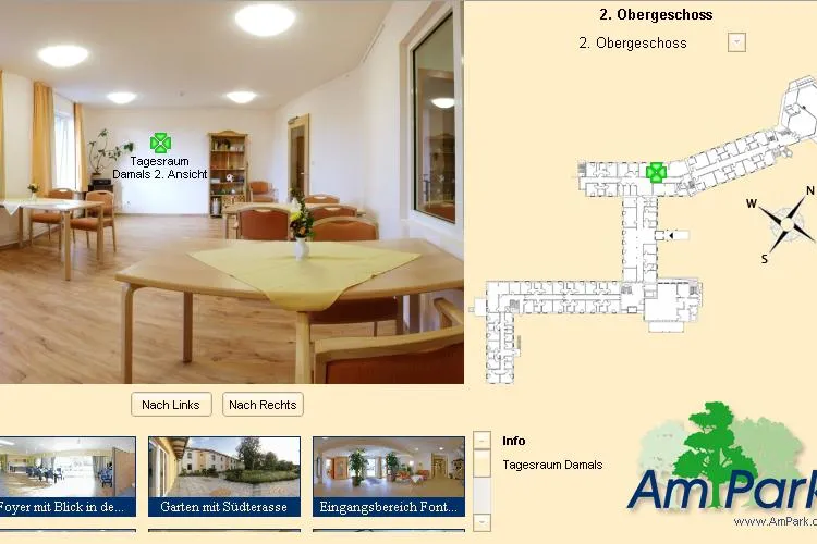 Bild: Seniorenwohnanlage stattet Webseite mit virtuellem 360 Grad Rundgang aus