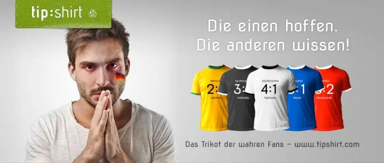 Bild: Zur WM: tip:shirt – das Trikot der wahren Fans.