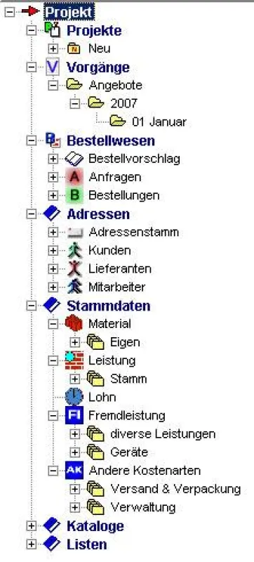 Navigation projekt Software