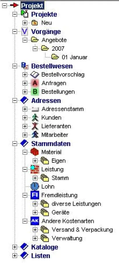 Navigation projekt Software