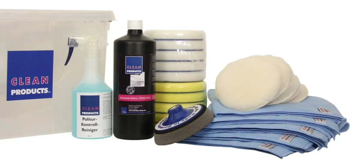 CLEANPRODUCTS Poliersystem-Set MEDIUM für die Auto-Poliermaschine