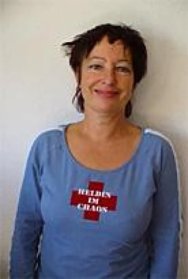 Regula Steiner-Tomic, die Gründerin und künstlerische Leiterin des Kurtheater Bitterfeld e. V.