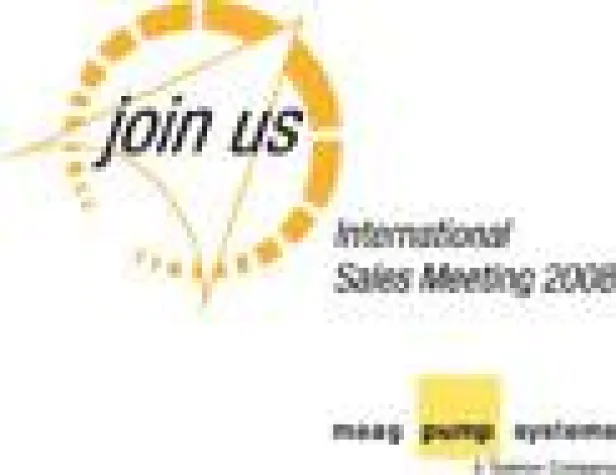 Bild: „Join us“ das Motto des “International Sales Meeting” von Maag Pump Systems