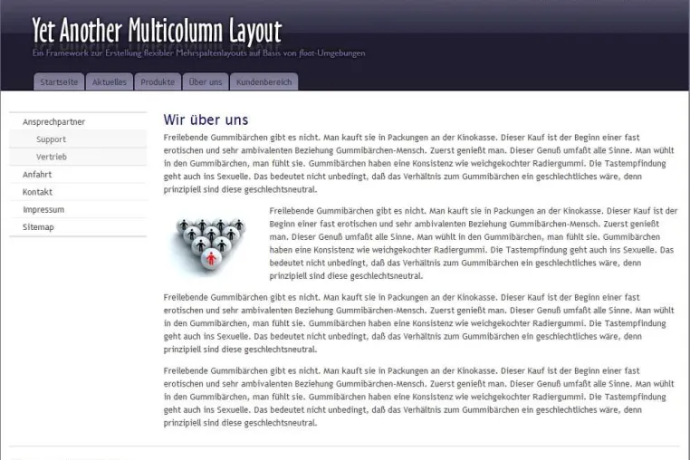 Bild: CMFlex: Barrierefreiheit mit YAML Demoweb