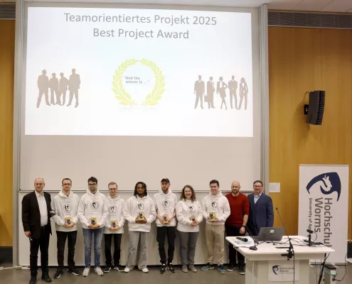 Die Abschlusspräsentationen des Teamorientierten Projekts (TOP) der Hochschule Worms sind schon legendär – TOP 2025 Bild: Die Abschlusspräsentationen des Teamorientierten Projekts (TOP) der Hochschule Worms sind schon legendär – TOP 2025