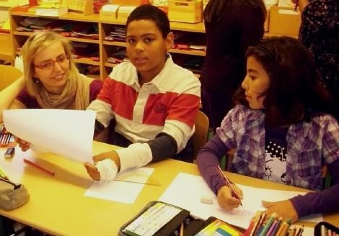 Grundschüler aus Altona arbeiten am Buch