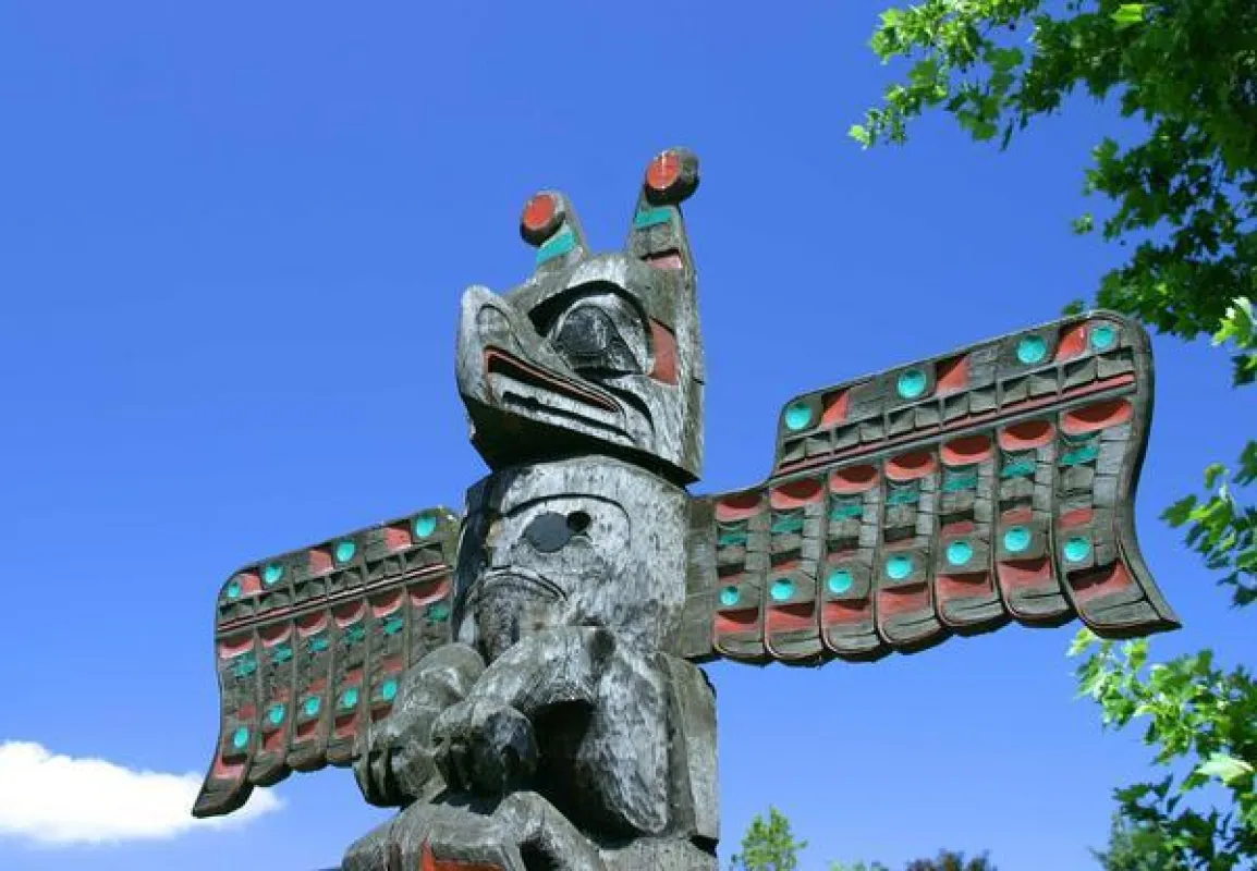Totempfahl in Kanada