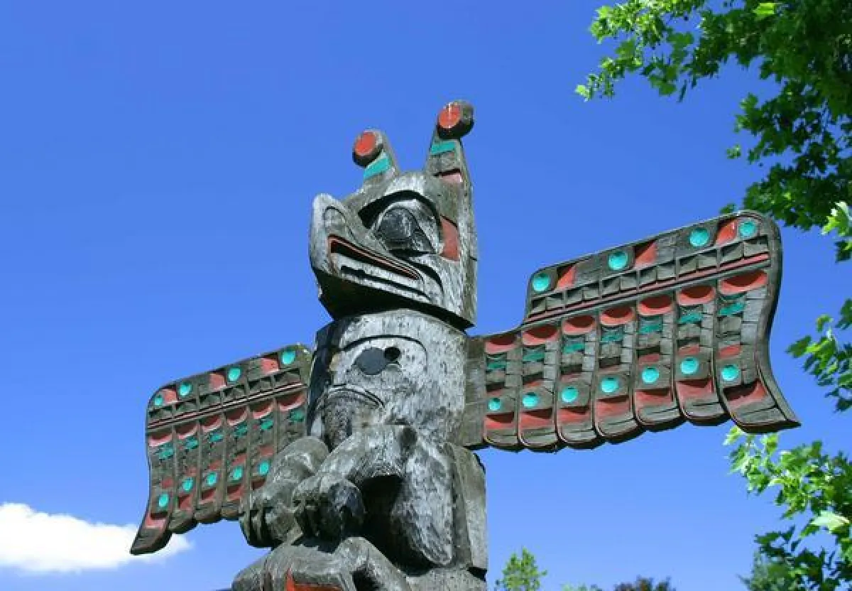 Totempfahl in Kanada