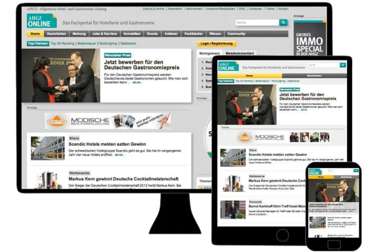 News aus Hotellerie und Gastronomie direkt aufs Smartphone oder Tablet Bild: News aus Hotellerie und Gastronomie direkt aufs Smartphone oder Tablet