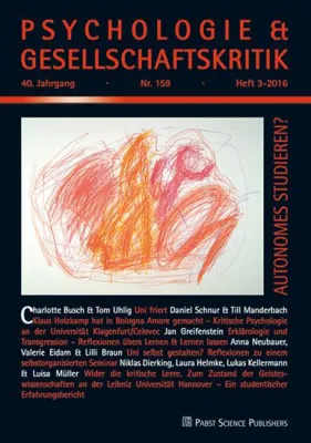 Studium der Psychologie: bedingungslose Kapitulation vor der Maschinerie des getakteten Lehrplans Bild: Studium der Psychologie: bedingungslose Kapitulation vor der Maschinerie des getakteten Lehrplans