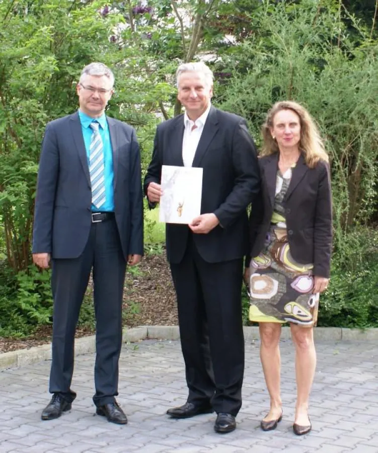 Arndt Schäfer erhält die Urkunde zur Erreichung der Juryliste