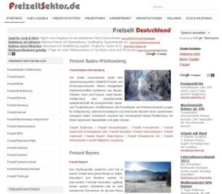 Bild: Neues Freizeitportal präsentiert Ausflugsziele von 124 Tourismusregionen aus Deutschland