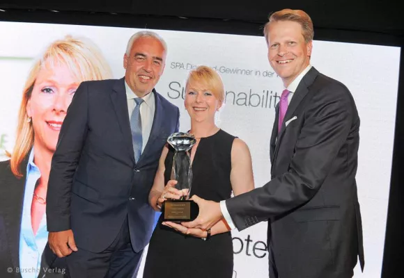 GreenLine Hotels erhalten den Sustainability Spa Diamond für ihr nachhaltiges Engagement Bild: GreenLine Hotels erhalten den Sustainability Spa Diamond für ihr nachhaltiges Engagement