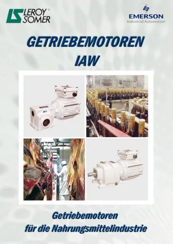 Bild: GETRIEBEMOTOREN IAW - Getriebemotoren für die Nahrungsmittelindustrie von LEROY SOMER: