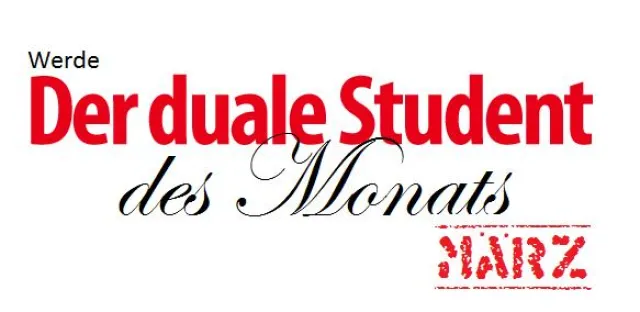 Bild: Der duale Student des Monats
