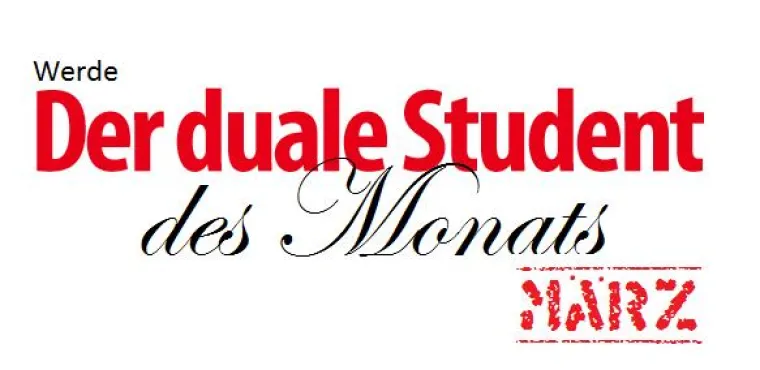 Bild: Der duale Student des Monats