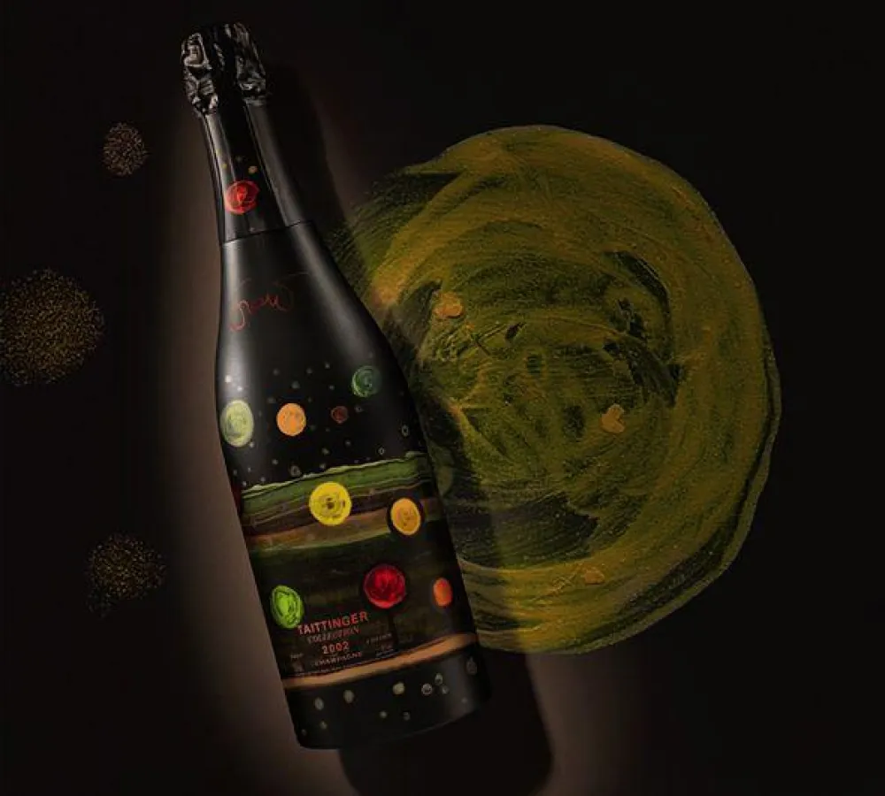 Collection Taittinger gefüllt mit Brut Millésimé 2002