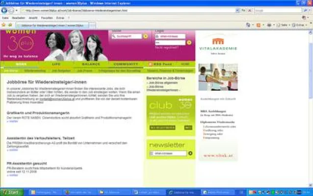 Bild: Einzigartiges Service für WiedereinsteigerInnen auf women30plus.at