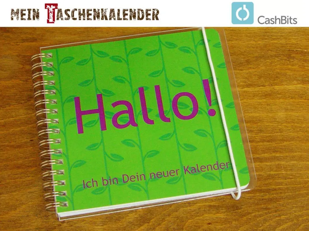 Taschenkalender online selbst gestalten und CashBits sammeln!
