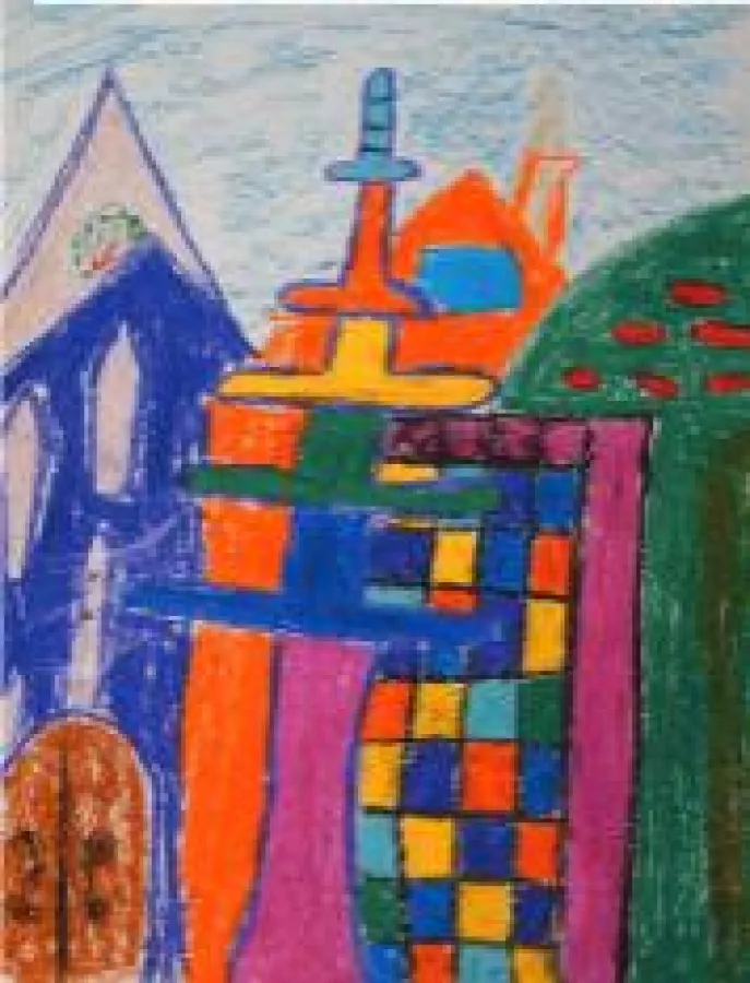 Kinderzeichnungen im Krankenhaus