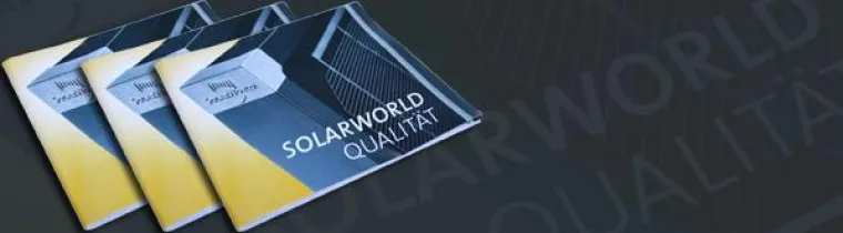 Bild: Solarworld wirbt jetzt in Modulgröße