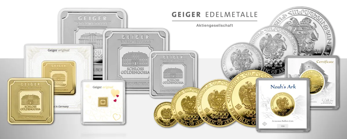 Produktportfolio der Geiger Edelmetalle AG (© Geiger Edelmetalle AG, Rötha)