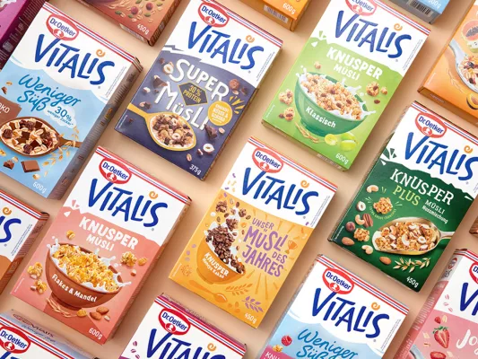 Bild: Peter Schmidt Group bringt für Müsli-Marke Vitalis mehr Frühstücksfreude ins Regal