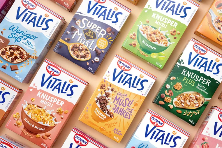 Bild: Peter Schmidt Group bringt für Müsli-Marke Vitalis mehr Frühstücksfreude ins Regal