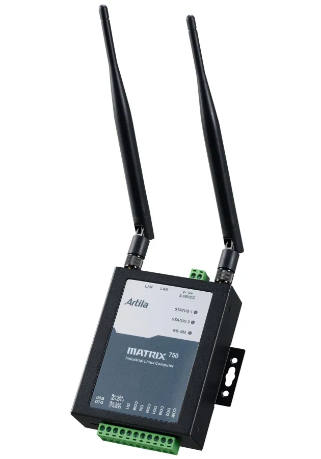 Gateway Artila Matrix-750 von Acceed mit installiertem optionalem Funkmodul